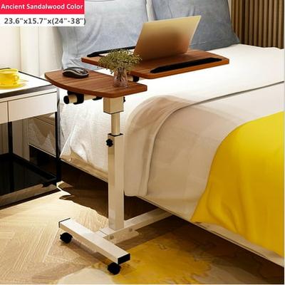 изходящ Така наречен Движещ се Rolling Laptop Cart, Study Table Mobile Standing Desk With Wheels,  Adjustable Angle & Height ,360 Swivel and 4 Lockable Casters, Over Bed Side  Table Home Office from Walmart | AccuWeather Shop