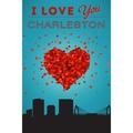 I Love You Charleston South Carolina (24x36 Giclee Gallery Art Print Vivid Textured Wall Decor)