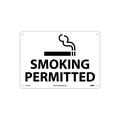 National Marker Information Signs; Smoking Permitted Graphic 14X20 .040 Aluminum M116AC