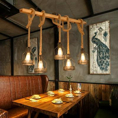Ceiling Lamp Lighting Fixture, Rustic Farmhouse Dining Room Chandelier