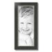 ArtToFrames 8x20 Inch Black Velvet with Silver Wide Picture Frame This Black MDF Poster Frame is Great for Your Art or Photos Comes with Regular Glass (4693)