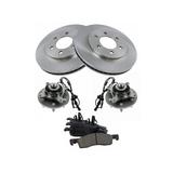 2003-2006 Ford Expedition Front Brake Pad and Rotor and Wheel Hub Kit - TRQ