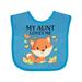 Inktastic My Aunt Loves Me- Little Fox Boys or Girls Baby Bib