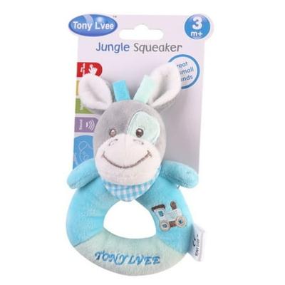 Cattle Baby Infant Cute Plush Hand Wrist Bell Developmental Rattle Toy 