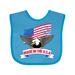 Inktastic American Flag Made in the USA with Bald Eagle Boys or Girls Baby Bib