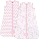 Comfy Cubs Sleep Bag Sack for Baby 2 Pack Breathable Wearable Blanket Swaddle for Newborns and Toddlers Cute and Comfortable Onesie Cotton Softness (Pink Small)