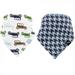 Hudson Baby Infant Boy Cotton Bandana Bibs 2pk Car One Size