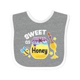 Inktastic Sweet As Honey with Honey Jar and Bee Girls Baby Bib