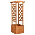 Suzicca Trellis Planter with Arch 19.3 x15.4 x51.2 Firwood