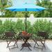 Abble 6.5 Feet Square Patio Umbrella - Aqua