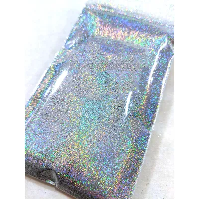 Paillettes miroir holographiques multicolores pour Nail Art poudre extra fine 50 grammes 0.2