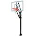 Vector Turbo-BP Steel-Glass In Ground Adjustable Basketball System Brick Red