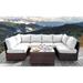 All Weather Resort Grade Outdoor Furniture Patio Sofa Set With Back Cushions - 7 Piece Conversation Lounge