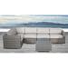 6 Piece Rattan Sectional Seating Group with Cushions