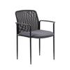 Boss Stackable Grey Mesh Guest Chair