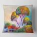 Designart 'Beautiful Country House On A Hot Summer Day' Modern Printed Throw Pillow