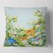 Designart 'Still Life Of Colorful Wildflowers II' Traditional Printed Throw Pillow