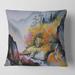Designart 'Little House In VIbrant Mountain Landscape' Traditional Printed Throw Pillow