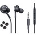 OEM InEar Earbuds Stereo Headphones for Lenovo S5 Pro GT Plus Cable - Designed by AKG - with Microphone and Volume Buttons (Black)