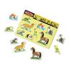 Melissa & Doug Pets Sound Puzzle - Wooden Peg Puzzle With Sound Effects (8 pcs)