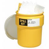 SPILLTECH SPKO-10 Spill Kit,Drum,Oil-Based Liquids,15" H