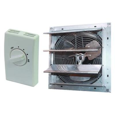DAYTON 347HX8 Ventilator Combo Kit, Gable Mount, 120 V, Hz: 60