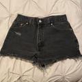 Levi's Shorts | High Waisted Levi’s Black Denim Size 26/M. | Color: Black | Size: 26