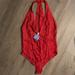 Free People Intimates & Sleepwear | Free People Intimately Red One Piece Body Suite | Color: Red | Size: M