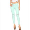 American Eagle Outfitters Jeans | American Eagle Green Super Stretch Jean Jeggings | Color: Green | Size: 4