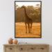 East Urban Home African Giraffe in the Wild II - Photograph on Canvas Metal in Brown | 32 H x 16 W x 1 D in | Wayfair