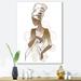 East Urban Home African American Woman Portraits - Graphic Art on Canvas Metal in Brown | 32 H x 24 W x 1 D in | Wayfair