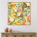 East Urban Home Blooming White & Orange Tulips I - Floater Frame Photograph on Canvas in Green | 30 H x 30 W x 1 D in | Wayfair