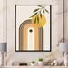 East Urban Home Abstract Yellow Sun w/ Retro Rainbow - Graphic Art on Canvas Canvas, Wood in Green/Yellow | 20 H x 12 W x 1 D in | Wayfair