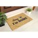 August Grove® 30" x 18" Non-Slip Indoor & Outdoor Door Mat Coir in Brown | Wayfair 945A692005614F19804FF1AFB2D25DC9