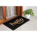 Ebern Designs 30" x 18" Non-Slip Indoor & Outdoor Door Mat Coir in Black | Wayfair 5D025265529440F09C82F2F2FF1B5B05