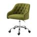 House of Hampton® Swivel Shell Chair For Living Room/Bed Room, Modern Leisure COOLMORE in Green/Gray/Brown | 33.27 H x 22.83 W x 20.87 D in | Wayfair