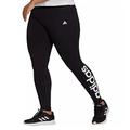 adidas womens Linear Leggings Black/White Small