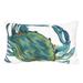 "Liora Manne Visions III Blue Crab Indoor/Outdoor Pillow Sea 12""x20"" - Trans Ocean 7SC1S419103"