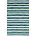 "Liora Manne Visions II Painted Stripes Indoor/Outdoor Rug Cool 42""x66"" - Trans Ocean VCF46431303"
