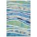 "Liora Manne Visions III Wave Indoor/Outdoor Rug Ocean 24""x36"" - Trans Ocean VEB23312604"