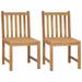 Dcenta Patio Chairs 2 pcs Solid Teak Wood