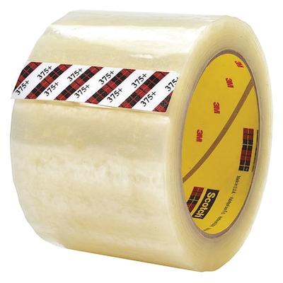 SCOTCH 375+ Carton Sealing Tape, 3.1 mil, Clear