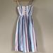 Free People Dresses | Free People Stripe Cotton Dress Size Xs New | Color: Blue/White | Size: Xs