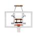 FoldaMount82 Supreme Steel-Acrylic Side Folding Wall Mounted Basketball System Brick Red