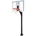 Legacy III-BP Steel-Acrylic In Ground Fixed Height Basketball System Brick Red