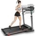 Tikmboex 300Lbs Treadmill with Desk - 2.5 HP Portable Folding Treadmill for Home Running Machine with Inclineï¼ˆGrayï¼‰