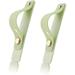 2pcs Portable Telescopic Finger Strap Bracket Universal Silicone Phone Holder with Expanding Stand Stick-on Cell Phone Grip Holder with Stretching Loops for iPhone Android Smartphone (Matcha Green)