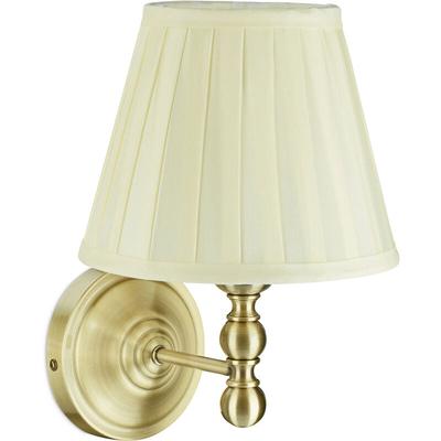 Relaxdays - Wandlampe, Stoff-Schirm, antikes Design, E14-Fassung, Wandleuchte, hbt: 30x20x23,5 cm, Image