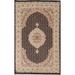 Vegetable Dye Tabriz Mahi Oriental Area Rug Hand-knotted Wool Carpet - 4'7" x 7'6"