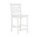 Asher White Wood Counter Stool - N/A